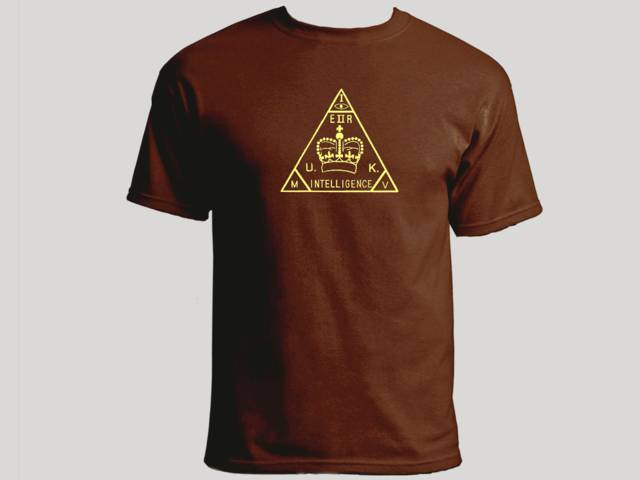 MI6 MI 6 & MI5 vintage logo brown t-shirt